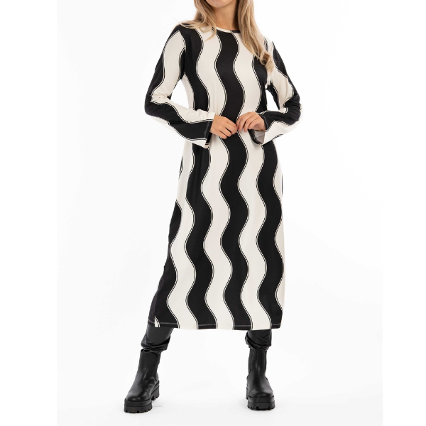 Capri Collection Blanche dress - Svart/vit - XL
