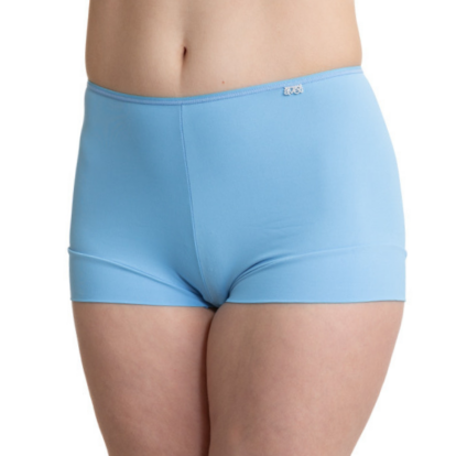 Ljusblå boxertrosa i microfiber som andas.