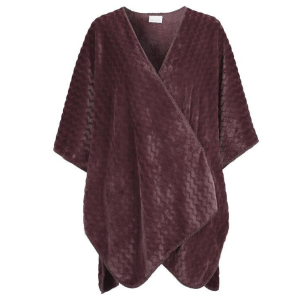 Damella Fleece poncho - Lila - One size